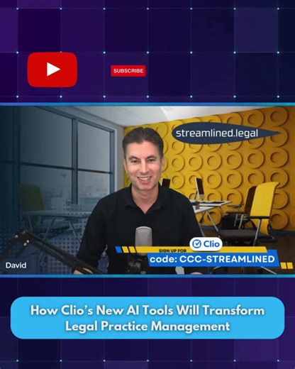 #clio #aiinlaw #legaltech #cliocon2025 #lawfirms #cliomanage #cliogrow #cliodraft #lawfirmtechnology | streamlined.legal