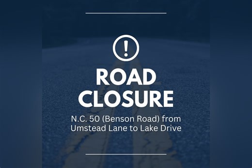 Garner, NC Road Closure on N.C. 50 Delayed Indefinitely Due to Weather, Town Officials Announce
