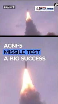 India Successfully Test-Fires Agni-5 Ballistic Missile