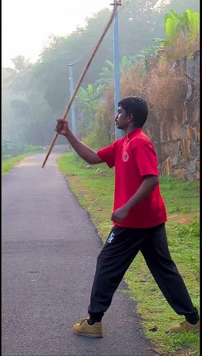 The POWER of the BO STAFF! Fire Spinning & Silambam Techniques