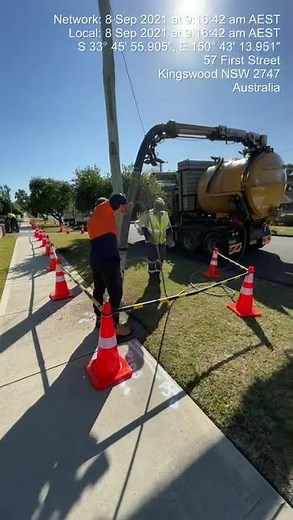 Potholing to Locate Water Main Pipe