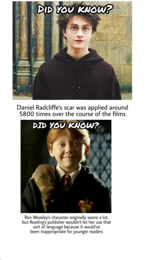 Harry Potter Movie Facts You Didn’t Know 😱 Did You Know? #viral #trending #harrypotter #memes #reels