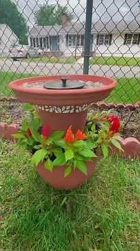 How to create a STEP-BY-STEP FOUNTAIN for your GARDEN - easy crafts
