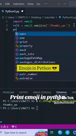 #how to use Emojis in Python Code #pythonprogramming #pythontutorial