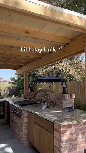 Outdoor Bar Design Inspiration with Pergola and Custom Patio