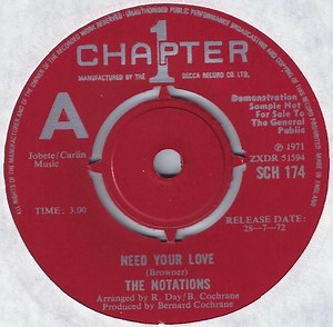 The Notations - Need Your Love