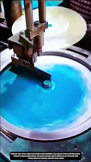 Automated Rotary Screen Coating Process for Precision Industrial Surface Finishing