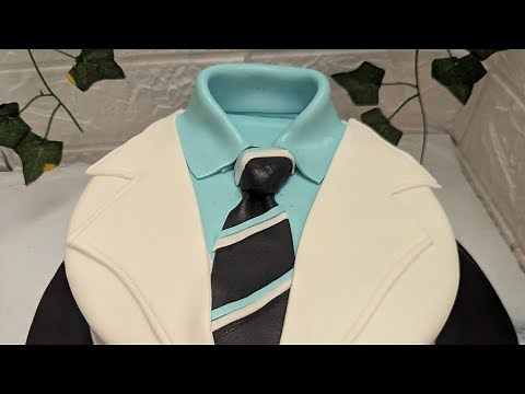 Stylish Suit Cake for Men | Easy Fondant Cake Decoration Tutorial