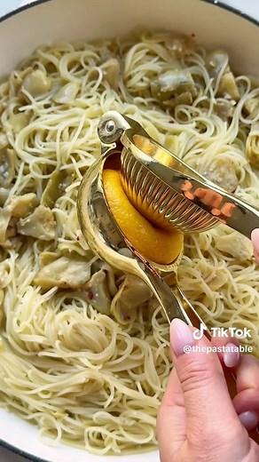 Easy Lemon Artichoke Capellini Recipe