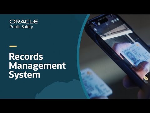 Oracle Public Safety Records Management System