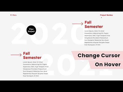 Change Cursor on Hover Text | GSAP Tutorial | Speed Code