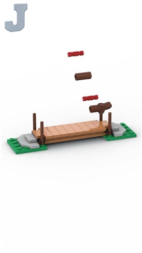 LEGO Wooden Footbridge Speed Build #letsbuildlego