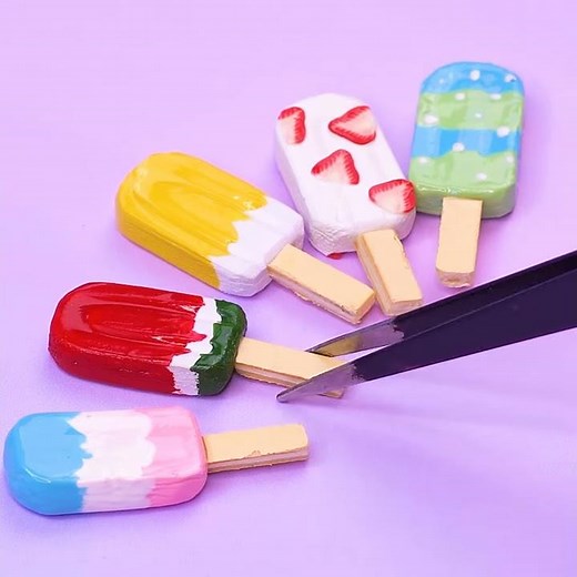 Miniature Ice Cream | MINIATURE IDEAS FOR DOLLHOUSE AND BARBIE | #Shorts