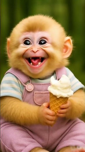 Mini Coco is the new king of cuteness 👑🐒