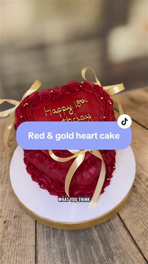 How to Decorate a Deep Red Heart Cake