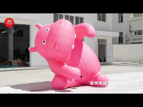 Wall-climbing hippopotamus