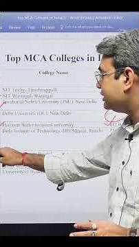 Top 10 MCA colleges in India | Their Highest Package and Entrance test