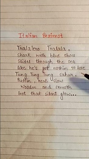 Italian Brainrot #songlyrics #music #newmusic #musicexplorer #fypシ゚viral #songlyrics