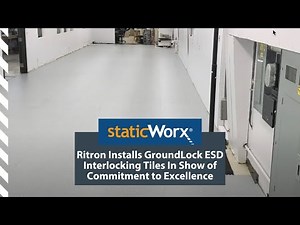 Ritron Installs GroundLock ESD Interlocking Tiles In Show of Commitment to Excellence