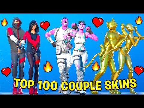 Top 100 Couple Skins With Best Fortnite Dances & Emotes!