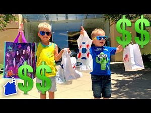 Kids No Budget Shopping Haul Challenge At The Mall! 💰