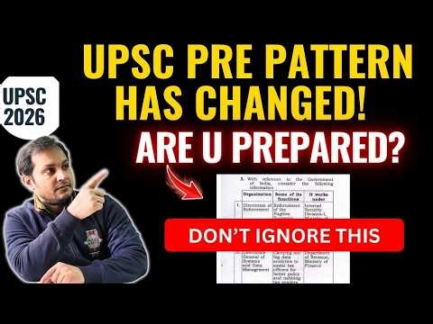 UPSC Prelims Changed Pattern 🚨 | Stop Studying Like This!#iasprelims2026