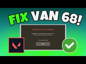 How to Fix Error Code VAN 68 in Valorant