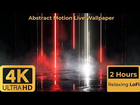 Abstract Motion 4K Wallpaper Loop | 2 Hour Live Background with LoFi #4k #lofi #abstract #wallpaper