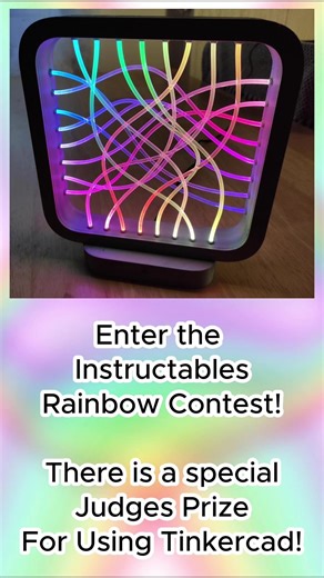 Join the Instructables Colors of the Rainbow Contest! Make a project that involves a single color of the rainbow or all of them to enter! Use Tinkercad in your project for a chance at the 🏆 Judges Prize 🏆 🌈 🐙 🍊 ⭐ 📗 👕 ☂️ 🌈 https://www.instructables.com/contest/rainbow23/ #DIYcontest #MakerContest #rainbow | Tinkercad