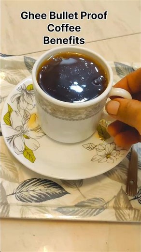 Ghee Bulletproof Coffee | Energy Boost Drink for Weight Loss & Focus ☕🔥#shorts