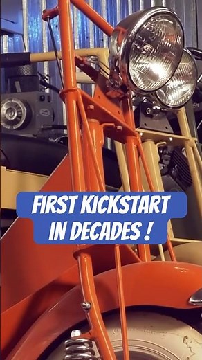 Classic Cushman Roars Back to Life! #classic #classicmotorcycle #youtubeshorts