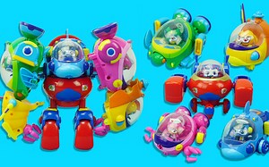 海豚帮帮号：5款变形合体的潜艇玩具