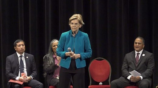 Elizabeth Warren apologizes at Native American forum