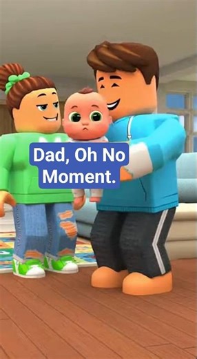 Roblox Dad Panic! Baby Spits Up & He Hands It to Me FAST 😂👶