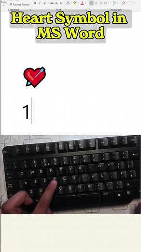 ❤️ Heart Symbol Shortcut Key in MS Word | How to Type Heart Symbol in Word | MS Word Tricks