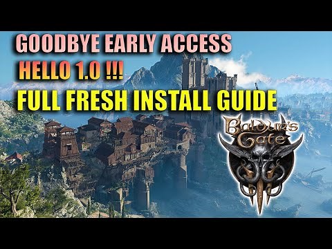 How to uninstall Baldur's Gate 3 Early Access/ Fresh Install Guide