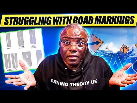 Common Theory Test Road Markings Explained With Visuals & Questions With Answers.
