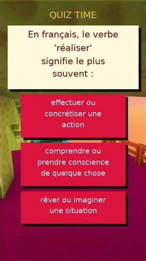 Faux Amis : Réaliser