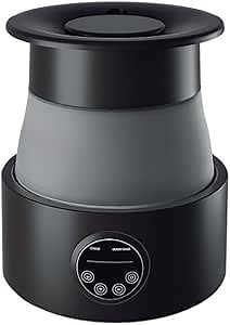 Reptile Fogger Terrariums Humidifier, 5L Foldable Tank, Reptile Humidifiers with Silent Pump & Adjustable Nozzle for Chameleon/Snake/Gecko/Lizard (Black)