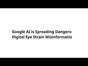 Google AI Spreads Dangerous Eye Strain Misinformation: The Censored Subpixel Glare X-Factor Truth