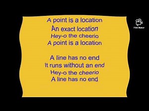 Geometry Song: Point, Lines, Rays, Angles: 3rd Grade
