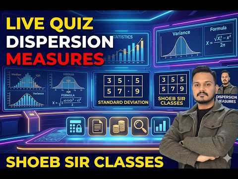 DISPERSION | Statistics Quiz | Numerical Ability For B.Com & BBA Entrance AMU/JMI