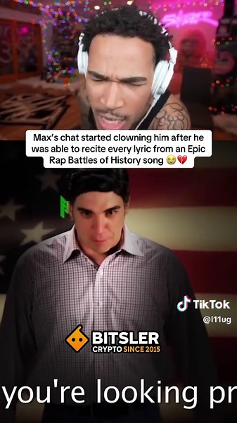Max’s chat started clowning him after he was able to recite every lyric from an Epic Rap Battles of History song #plaqueboymax #fyp #viral