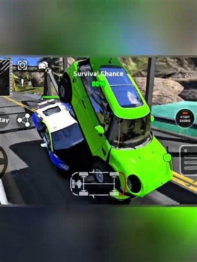 DriveCSX | High Speed Car Crashes/Stunts/Fails/Realistic Impacts - Scenario Update Ep.10 #Shorts 11