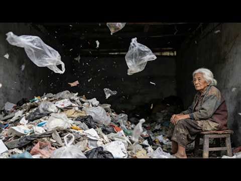 80-year-old woman lives in garbage dump while her child goes abroad