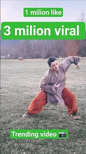 "Daily Kung Fu Balance Training in the Mountains 🏔️"