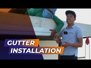 [S1.Ep.9] HOW TO Install Gutter On Metal Roof | Paano magkabit ng gutter sa bubong Step by Step