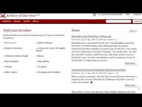 How to Post a New Work on AO3