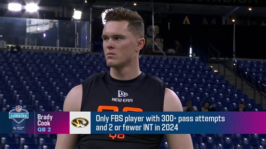 Brady Cook's 2025 NFL Scouting Combine workout
