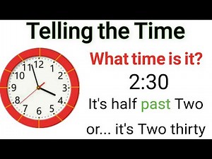 Telling the time in English | what is the time?